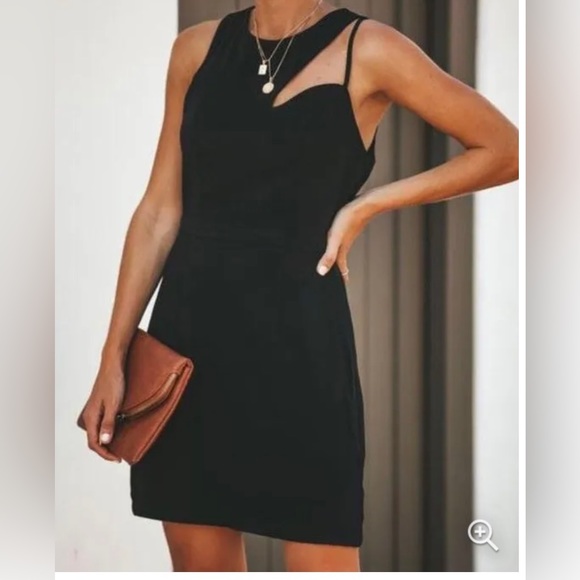 Do+be Cutout black mini dress sizeM - Picture 3 of 12